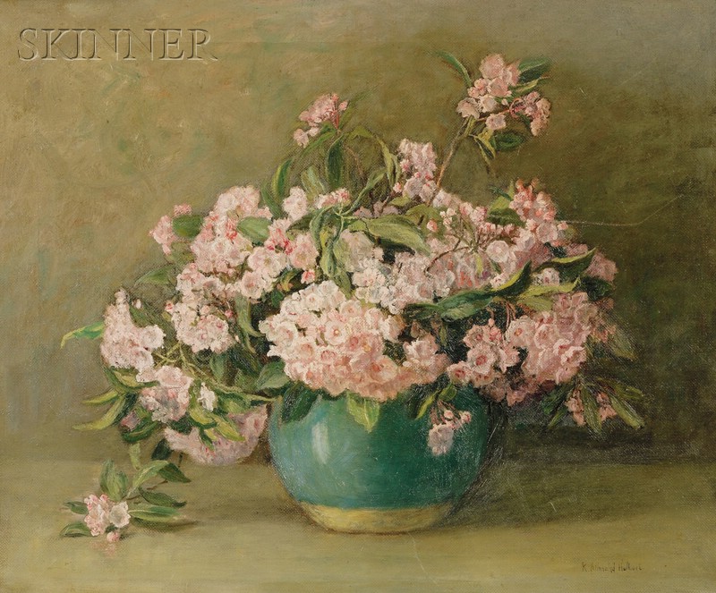 Appraisal: Katherine Allmond Hulbert American - Still Life with Mountain Laurel