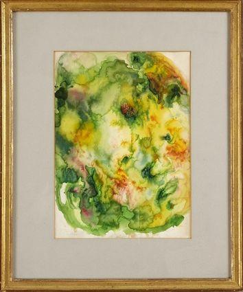 Appraisal: PAVEL TCHELITCHEW - HEAD OF SUMMER Watercolor on paper x