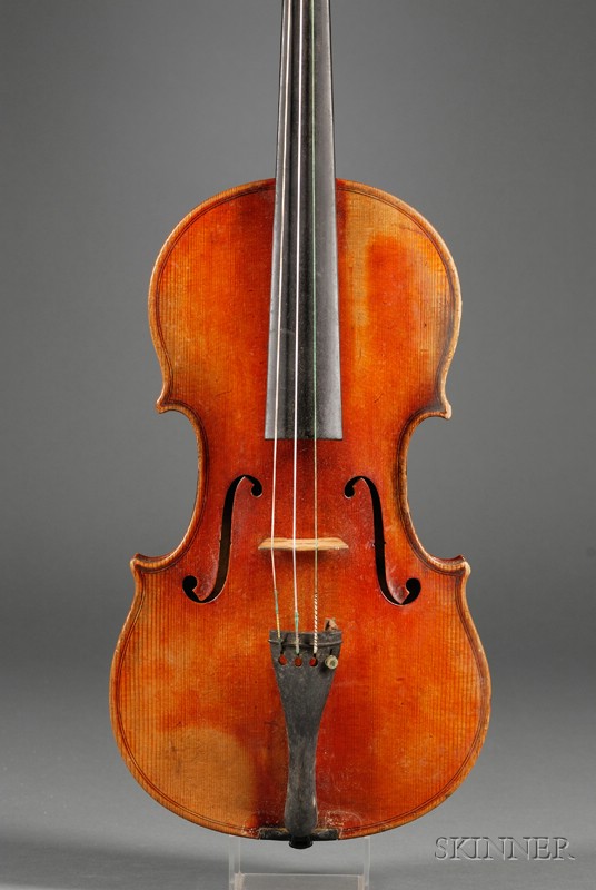 Appraisal: Markneukirchen Violin c labeled GUSTAVE FEDOR HEBERLEIN length of two-piece