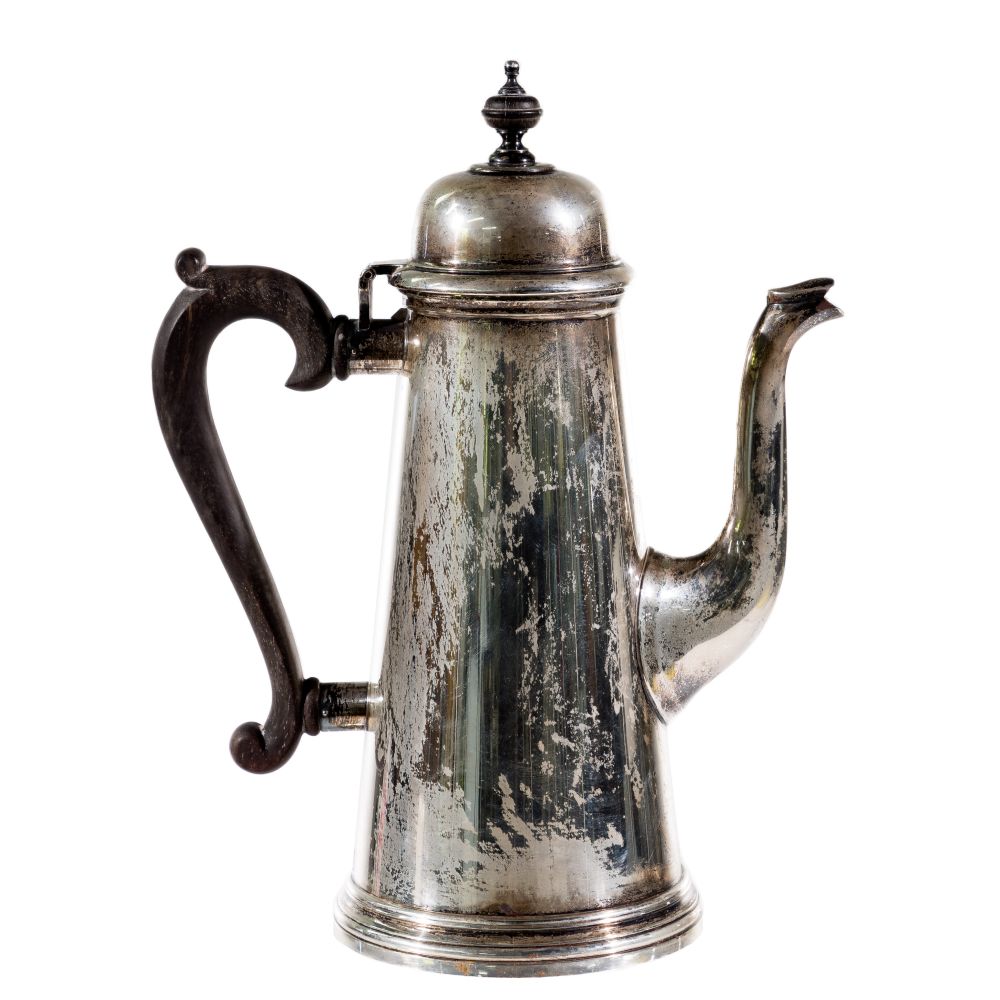 Appraisal: TIFFANY CO MAKERS STERLING SILVER COFFEE POT -pint size tapered