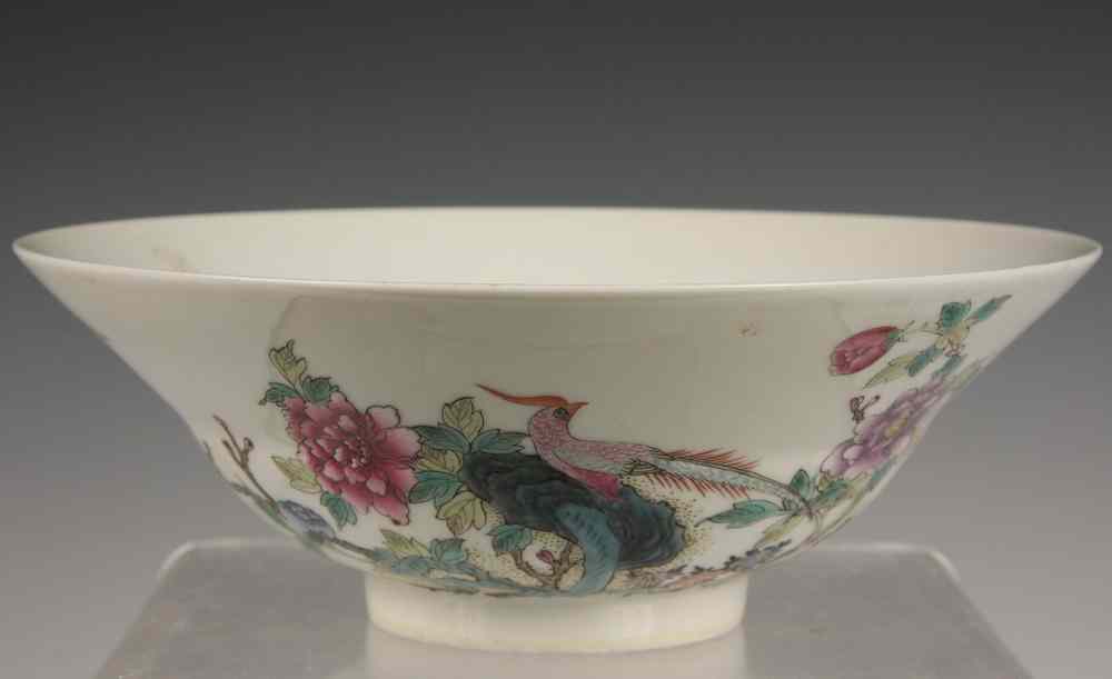 Appraisal: CHINESE ENAMELED BOWL - Flared Rim Chinese Enameled Bowl decorated