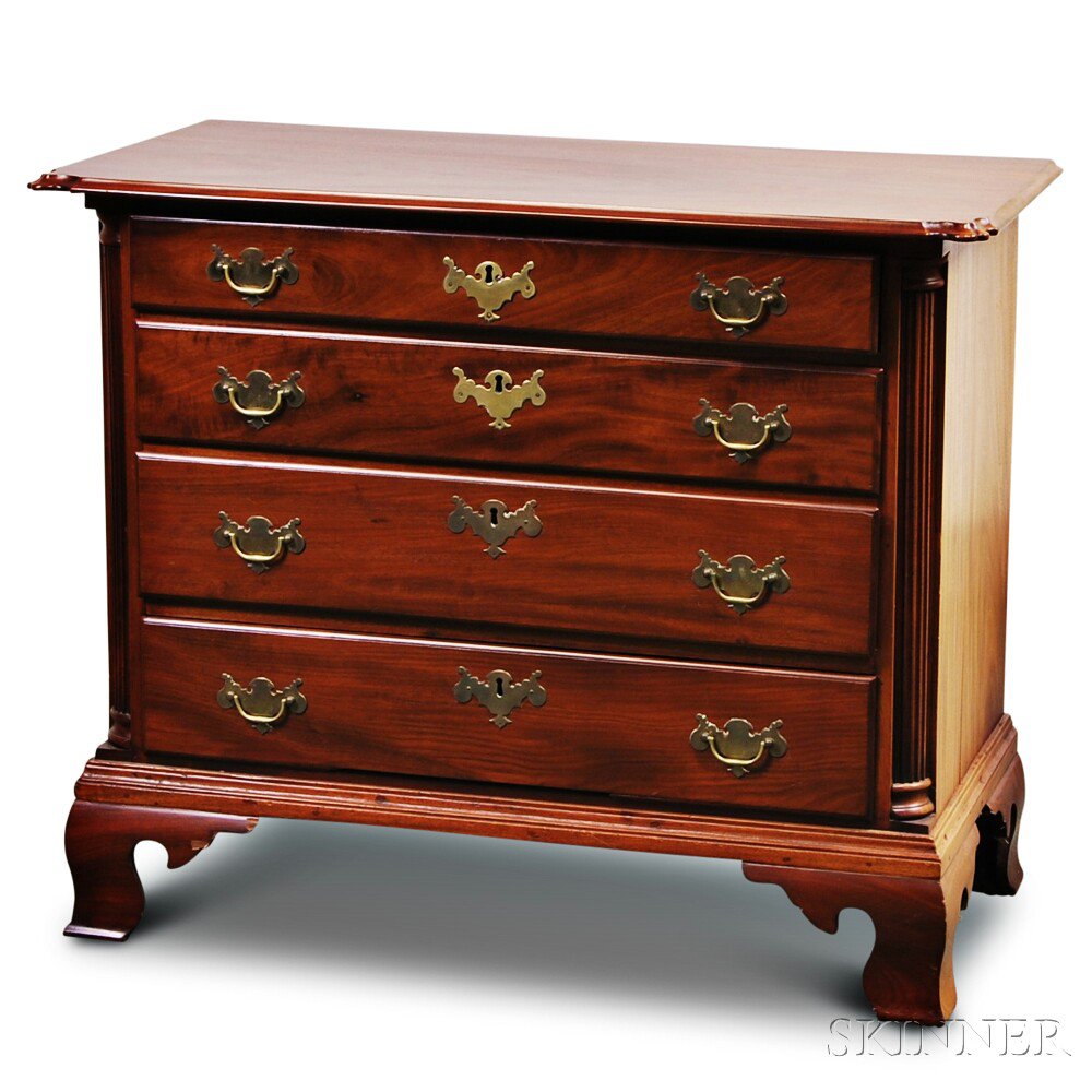 Appraisal: Chippendale Mahogany Chest of Drawers Philadelphia Pennsylvania late th century