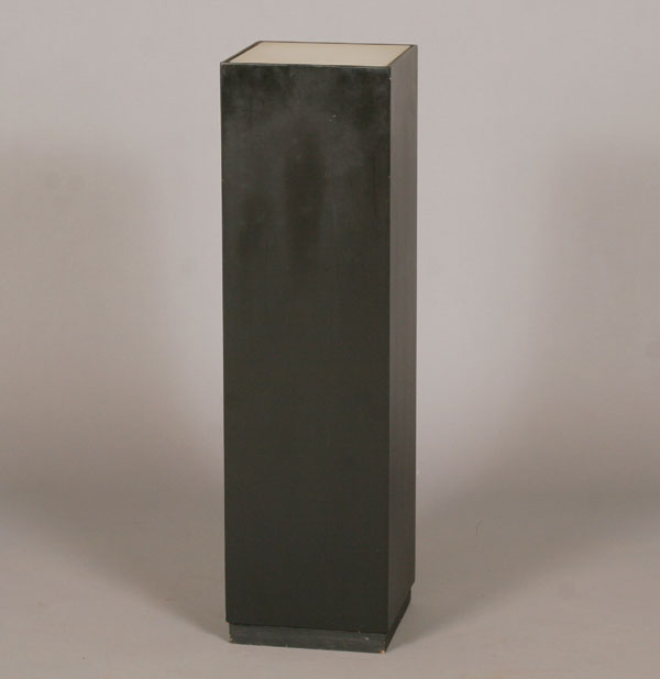 Appraisal: Lighted art pedestal stand with laminated plexi top H x