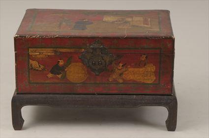 Appraisal: Chinese Export Painted Chest x x in