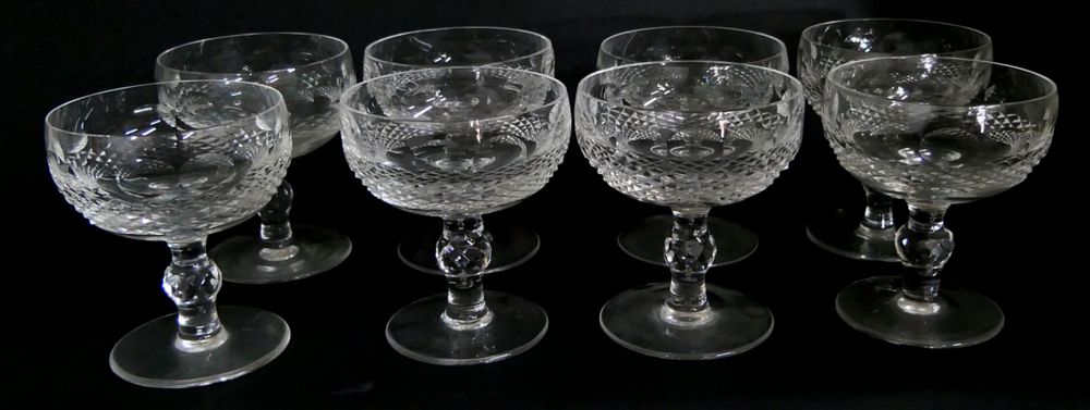 Appraisal: WATERFORD CUT CRYSTAL SHERBERT GLASSES WATERFORD CUT CRYSTAL SHERBERT GLASSES