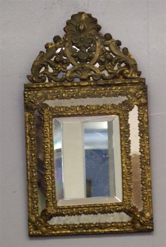 Appraisal: th century style Venetian gilt framed cushion shaped wall mirror