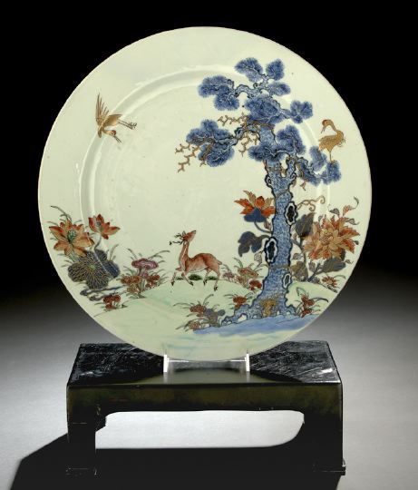 Appraisal: Large Chinese Export Porcelain Charger Daoguang Reign - of European