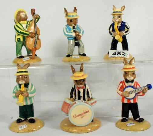 Appraisal: Royal Doulton Bunnykins Figures Jazz Band Series comprising Saxophone Player