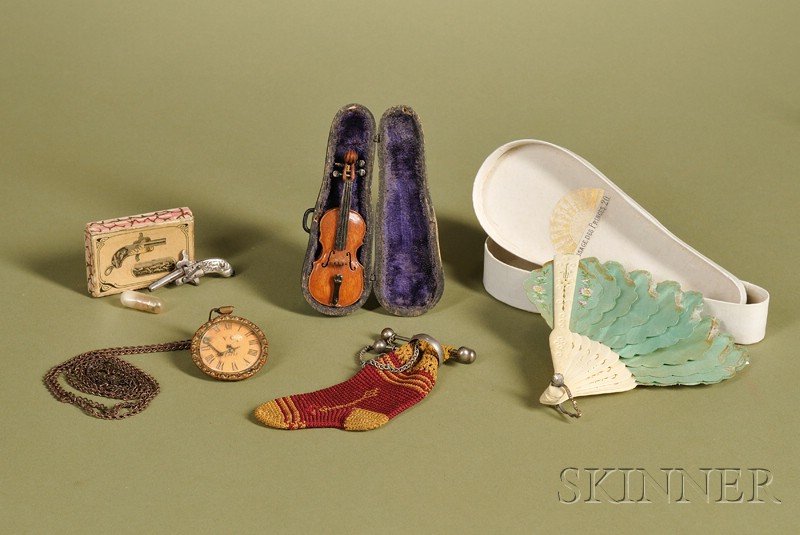 Appraisal: Group of Doll Accessories late th century including French miniature