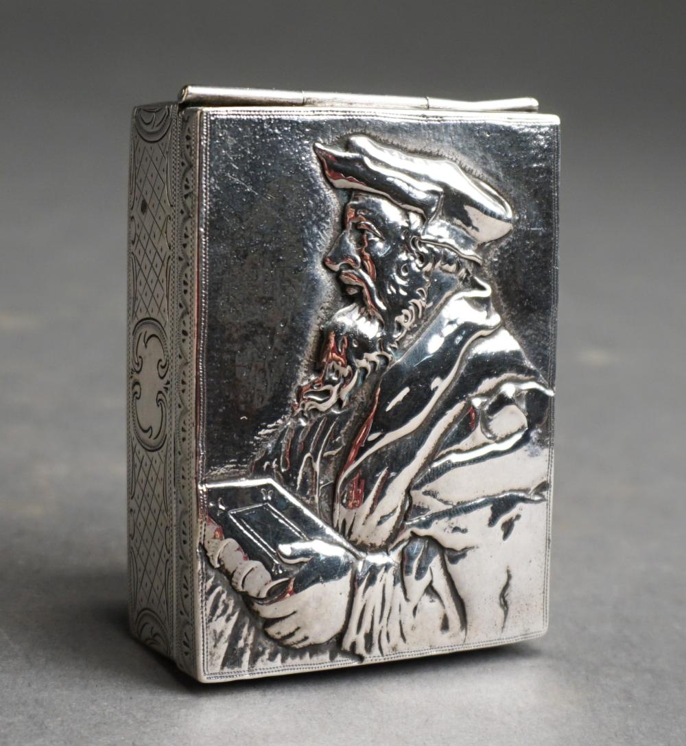 Appraisal: Continental Silver Leonardo Da Vinci Case ozt