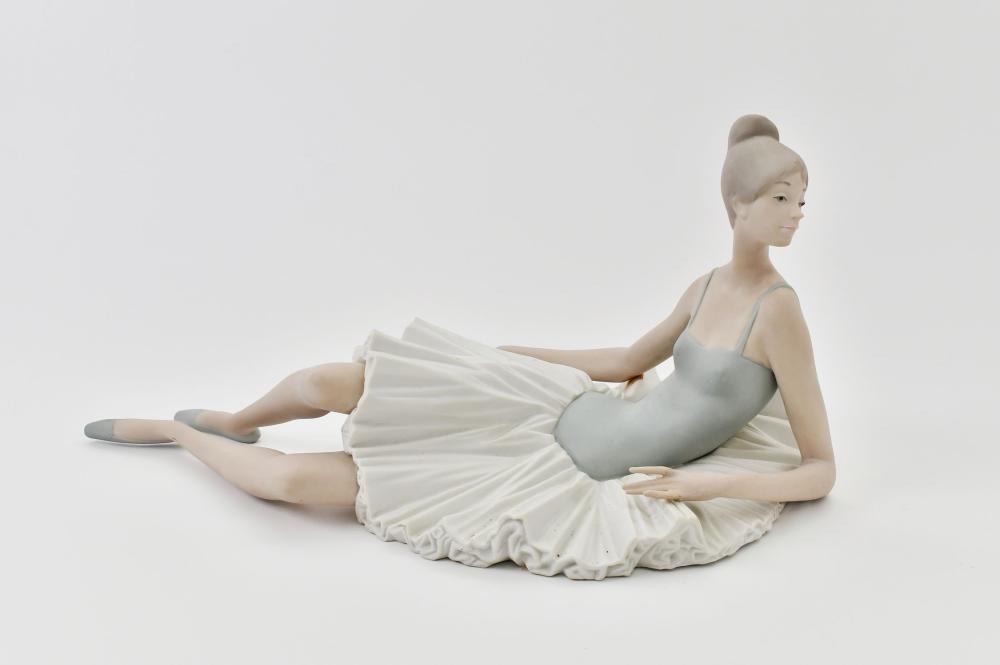 Appraisal: LLADRO PORCELAIN FIGURE OF A RECLINING BALLERINASigned numbered on the