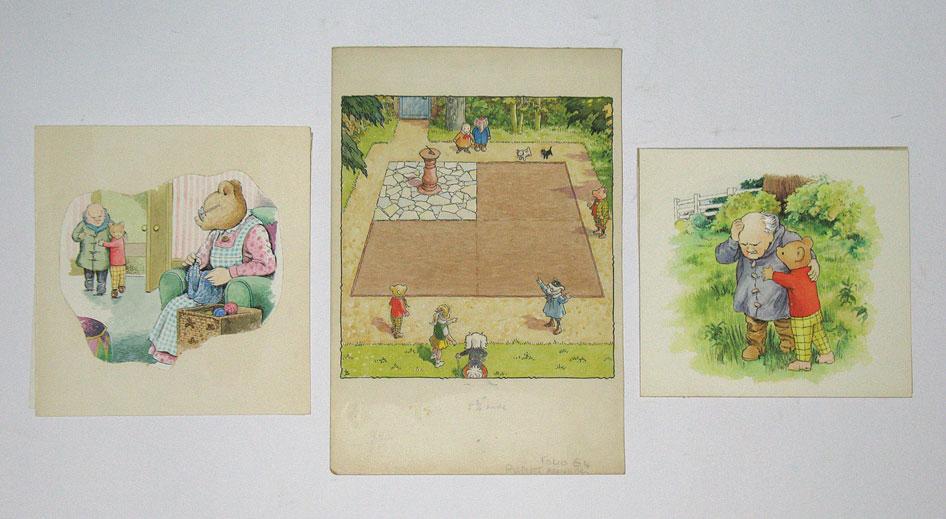 Appraisal: ALFRED BESTALL SARA'S GARDEN PUZZLE an original illustration ''x ''