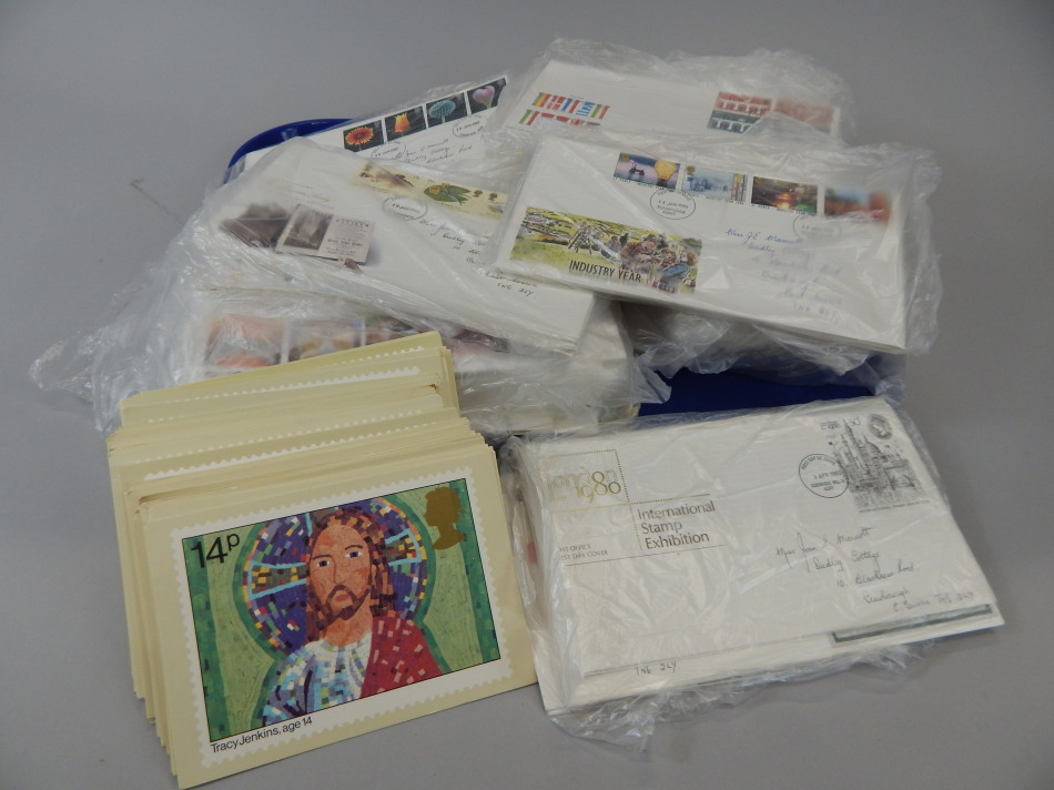 Appraisal: A large quantity of first day covers cigarette cards etc