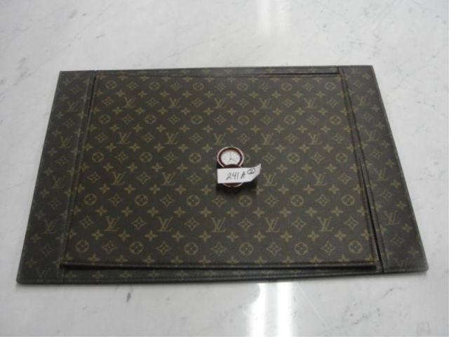 Appraisal: Louis Vuitton Desk Blotter and Cover together with a TIFFANY