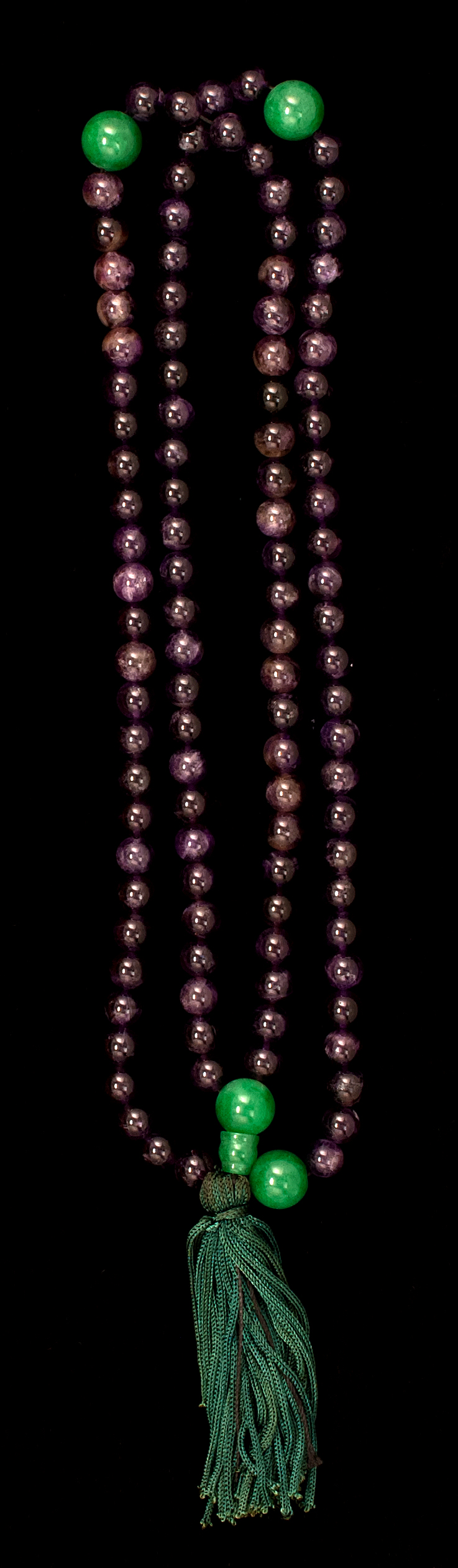 Appraisal: AMETHYST BEAD MALA With approximately mm beads Length cm Condition