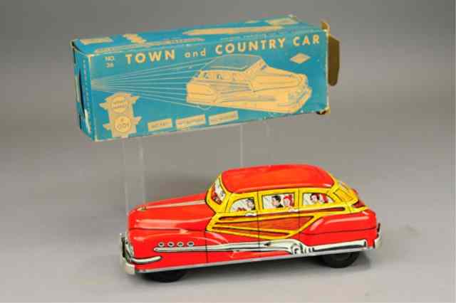 Appraisal: WOLVERINE BOXED TOWN AND COUNTRY CAR Mystery action pressing roof