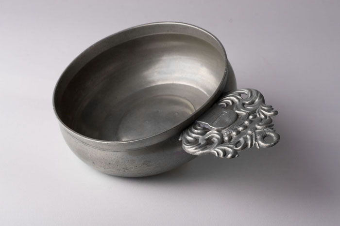 Appraisal: PEWTER PORRINGER THOMAS DANFORTH BOARDMAN - AND SHERMAN BOARDMAN -