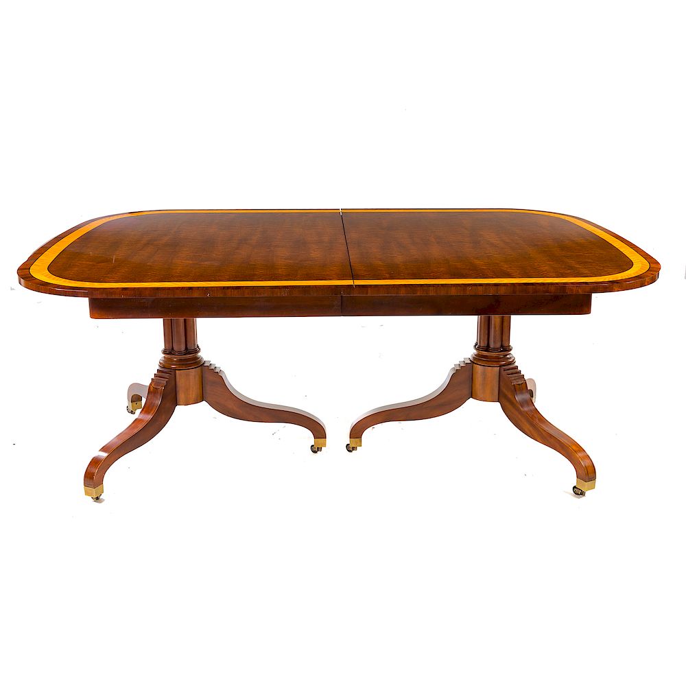 Appraisal: John Widdicomb George III style dining room table th century