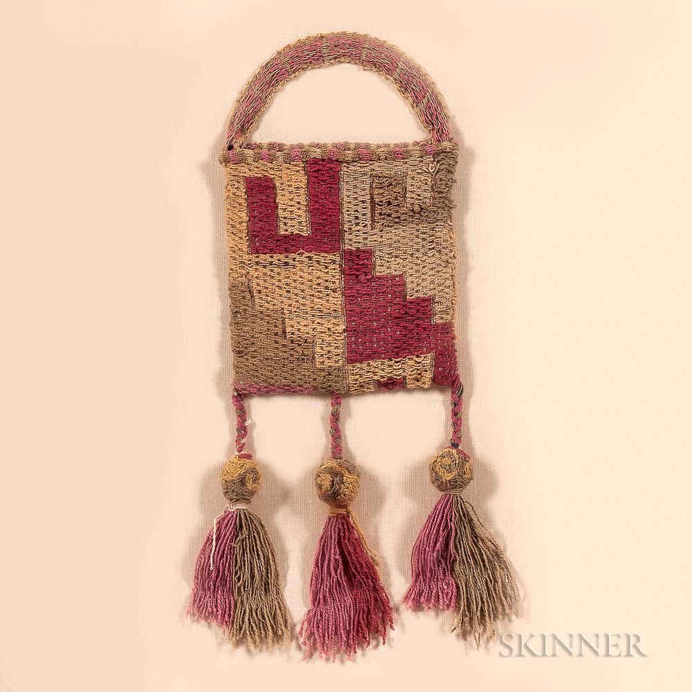 Appraisal: Sewn and Woven Bag Sewn and Woven Bag composed of