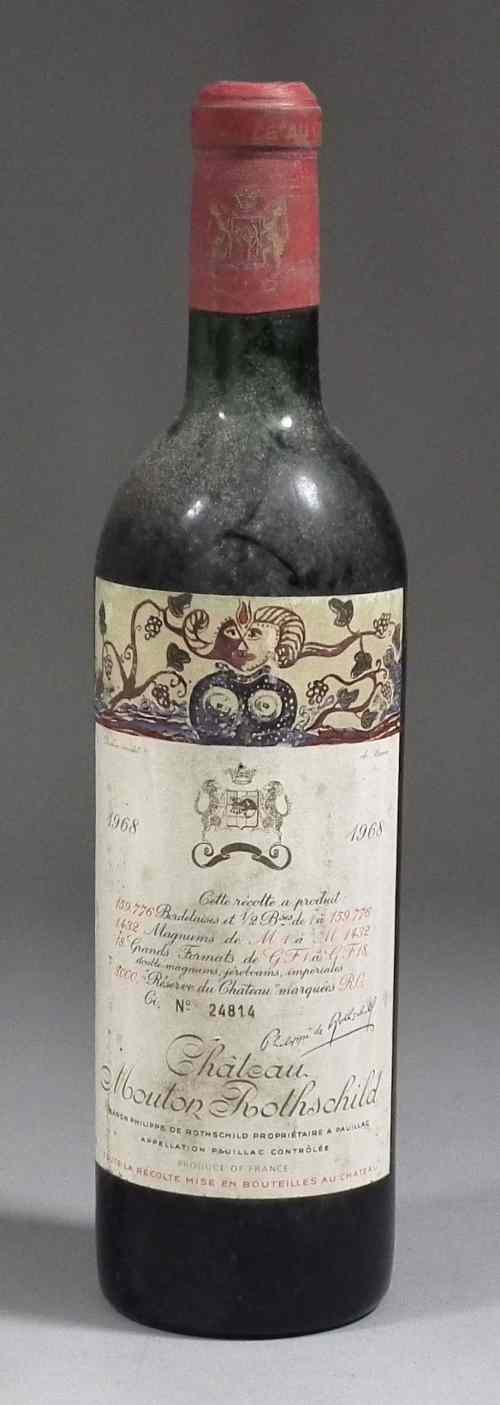 Appraisal: One bottle of Chateau Mouton Rothschild Pauillac - Chateau bottled