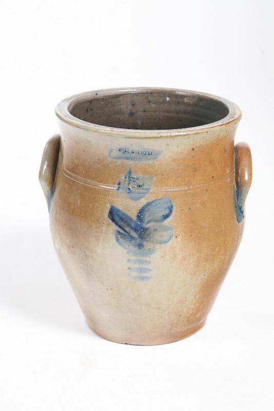 Appraisal: STONEWARE JAR Impressed mark for P H Smith Summit County