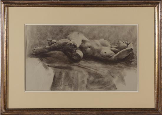 Appraisal: A Jacob American th century NUDE FEMALE pastel framed signed