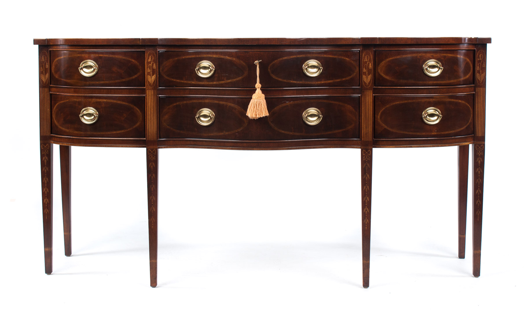 Appraisal: Federal style inlaid mahogany sideboard Heirloom Heritage Furniture th century