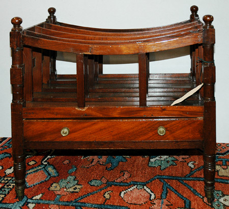 Appraisal: George IV Mahogany Canterbury Estimate -