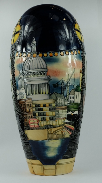 Appraisal: Moorcroft prestige The London vase signed Paul Hilditch height cm