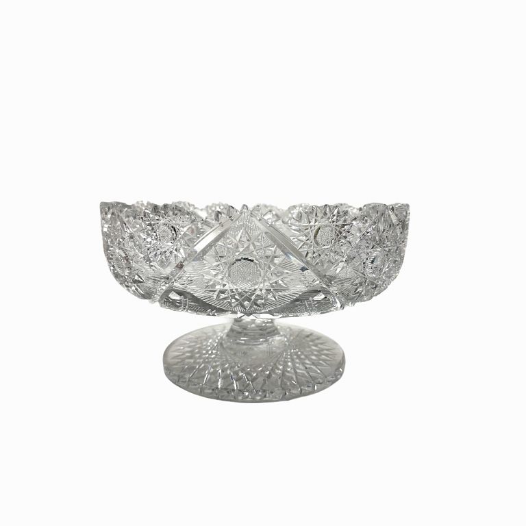 Appraisal: Decorative Crystal Candy Bowl Decorative Crystal Candy Bowl Measures inches