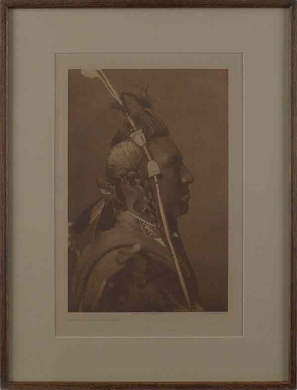 Appraisal: Edward S Curtis photogravure of Swallow Bird-Apsaroke plate copyright x