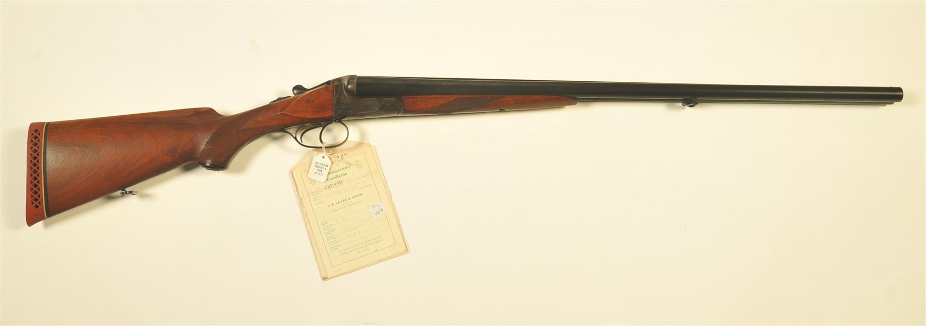 Appraisal: J P SAUER SOHN DOUBLE-BARREL SHOTGUN Germany nd half- th