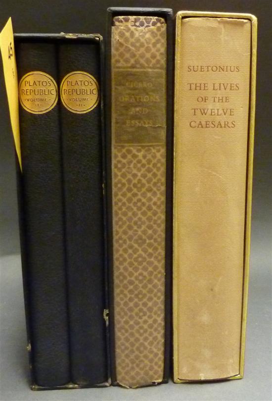 Appraisal: Roman Greek Classics Titles Vols vo to Plato The Republic