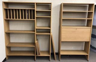 Appraisal: Hans Wegner wall unit with drop front Yngve Ekstrom Lamino