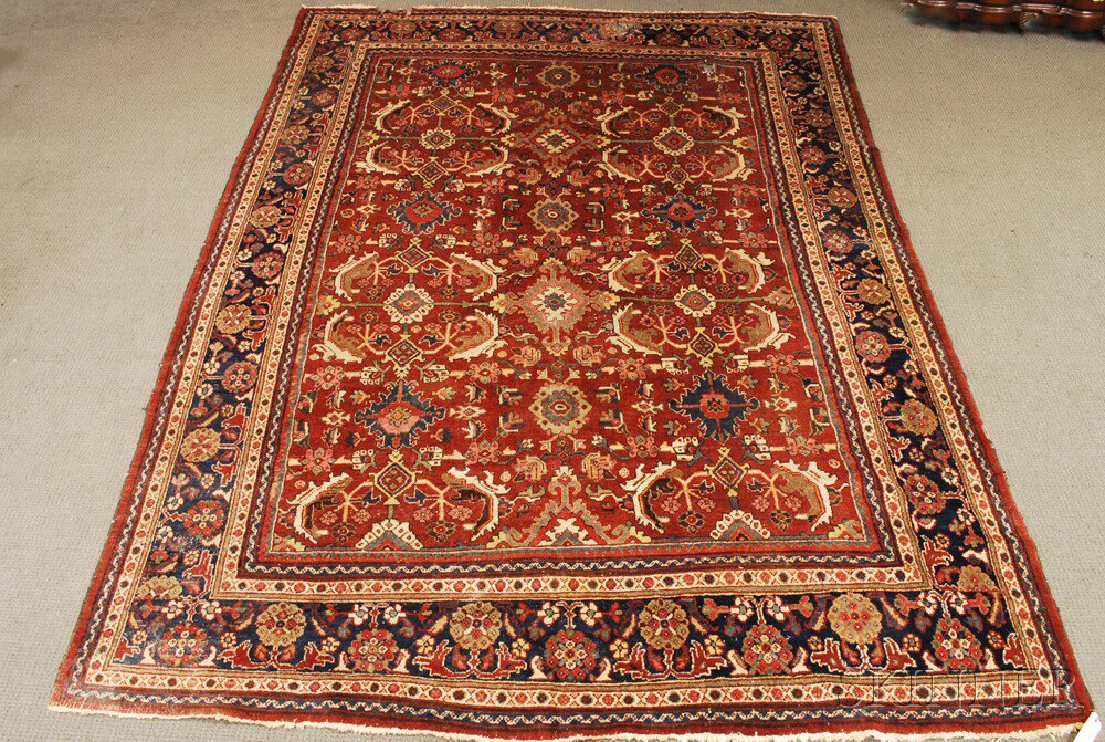 Appraisal: Mahal Carpet West Persia second quarter th century dry rot