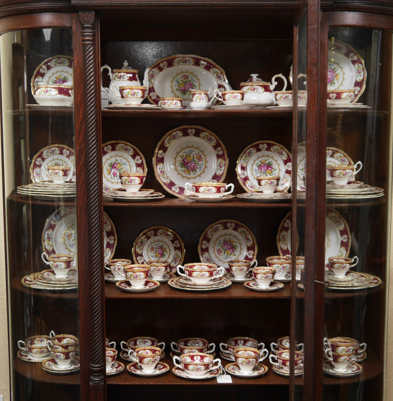 Appraisal: ROYAL ALBERT LADY HAMILTON FINE CHINA SERVICE FOR Approx pieces