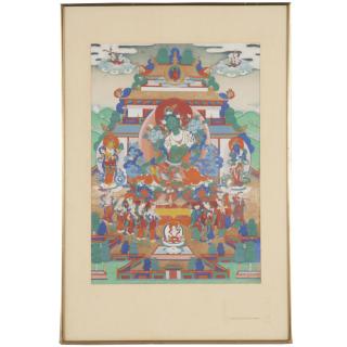 Appraisal: Himalayan School Thangka painting Himalayan School Thangka painting Himalayan School