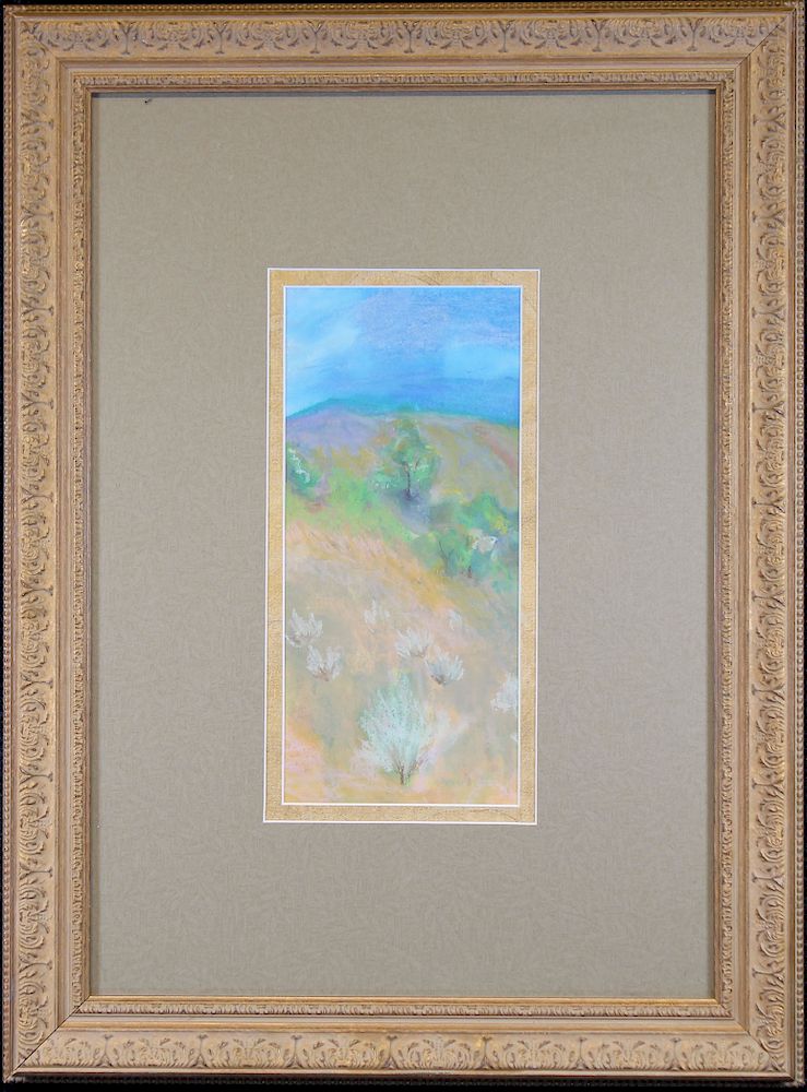 Appraisal: Signed th C Landscape Pastel Signed th C Landscape Pastel