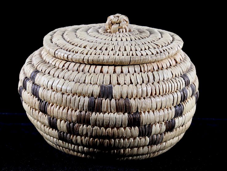 Appraisal: 's Papago Indian Hand Woven Basket Included in this lot