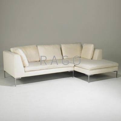 Appraisal: ANTONIO CITTERIO B B ITALIA Charles two-piece sectional sofa Italy