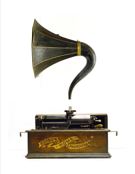 Appraisal: Edison phonograph cylinder with horn