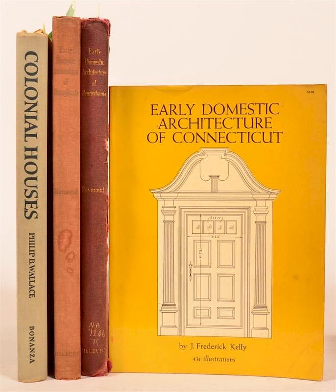 Appraisal: vols Books on Early American Architecture Wallace Colonial Houses Philadelphia