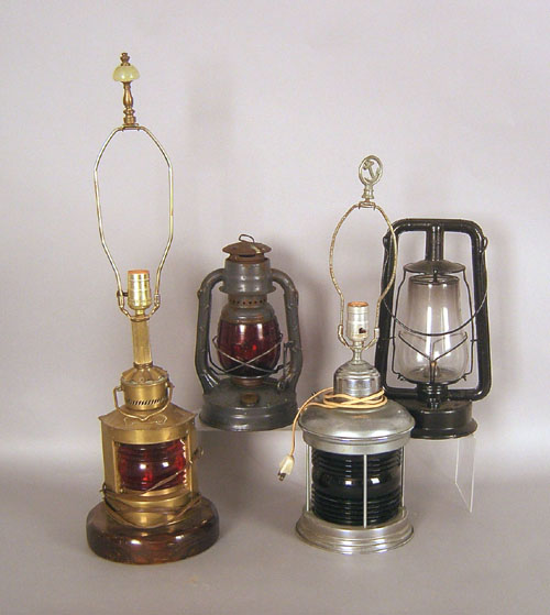 Appraisal: Four early lanterns