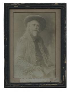 Appraisal: Cody W F Framed Portrait Photograph of Buffalo Bill Circa