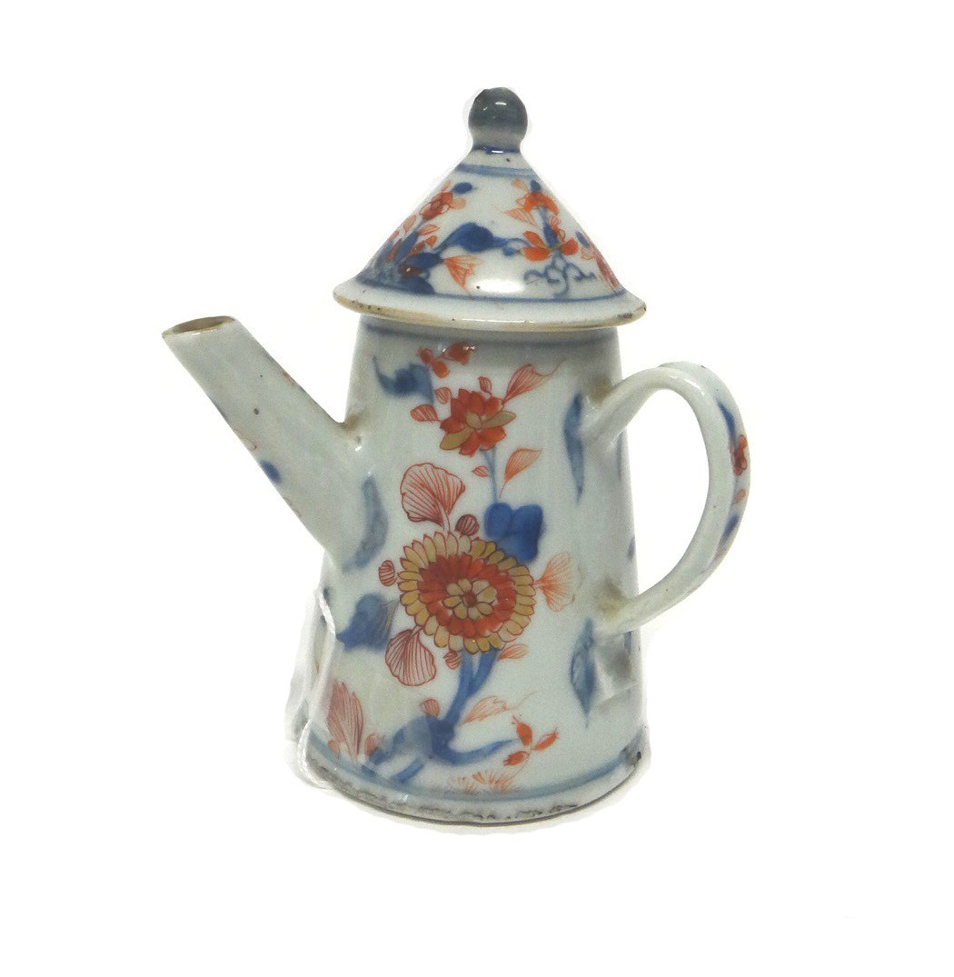 Appraisal: A small Chinese Imari coffee pot and cover circa -