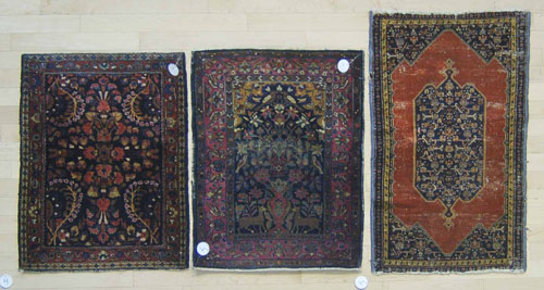 Appraisal: Three oriental mats