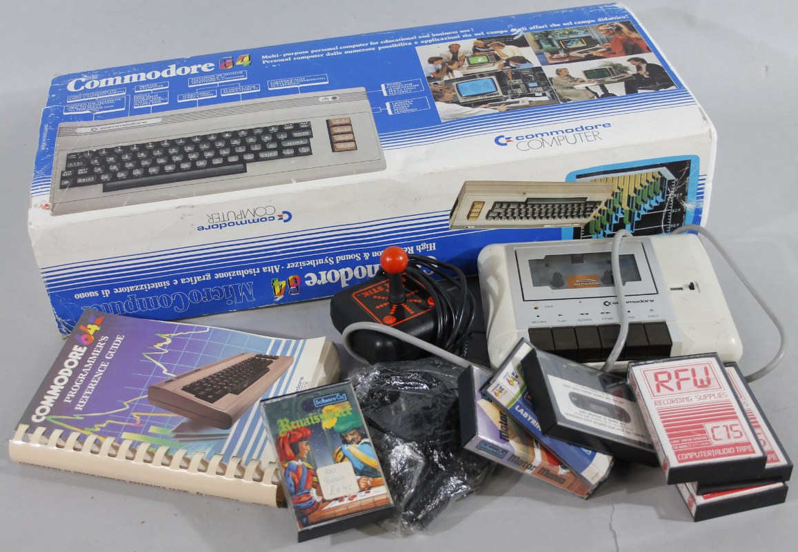 Appraisal: A mid- 's Commodore computer partially boxed cm wide with