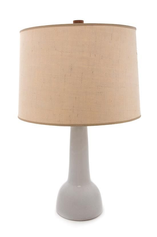 Appraisal: Gordon and Jane Martz American - - White Table Lamp