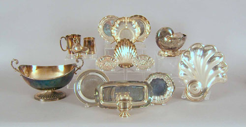 Appraisal: Group of silver plated tablewares