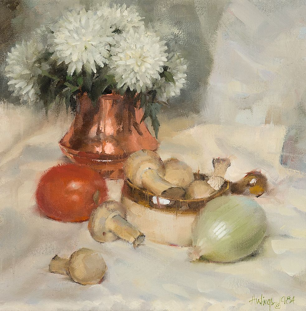 Appraisal: Clark Hulings Still Life with Mushrooms Clark Hulings - Still